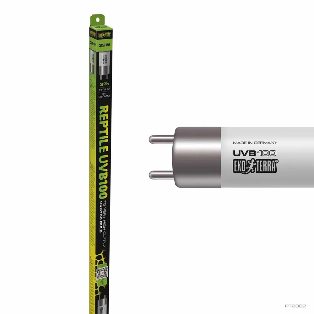 Exo Terra Reptil UVB100 T5 39 Watt - Optimal UVA/UVB-belysning til tropiske reptiler